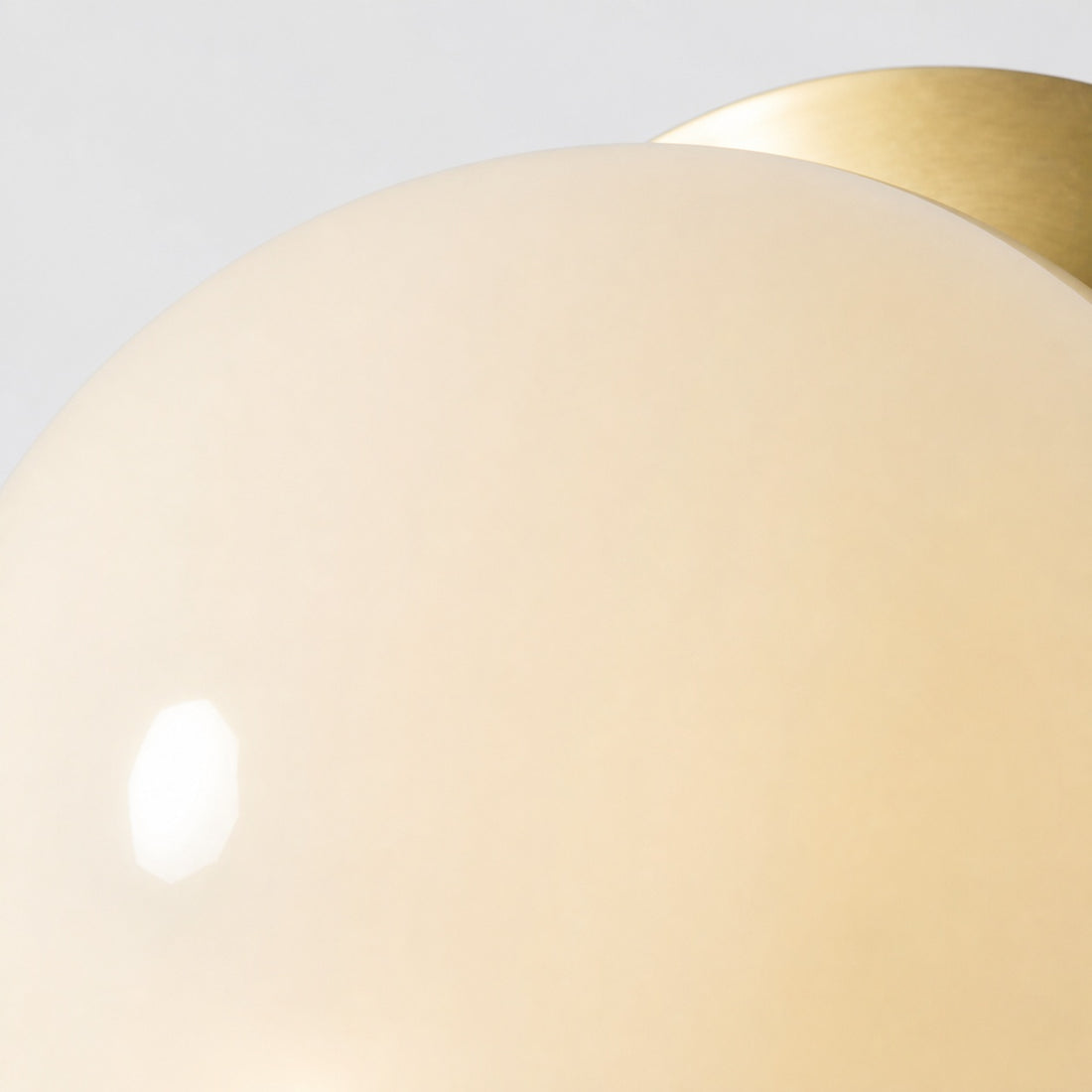 Rivolence Wall Sconce – Antique Brass Milk Glass Light