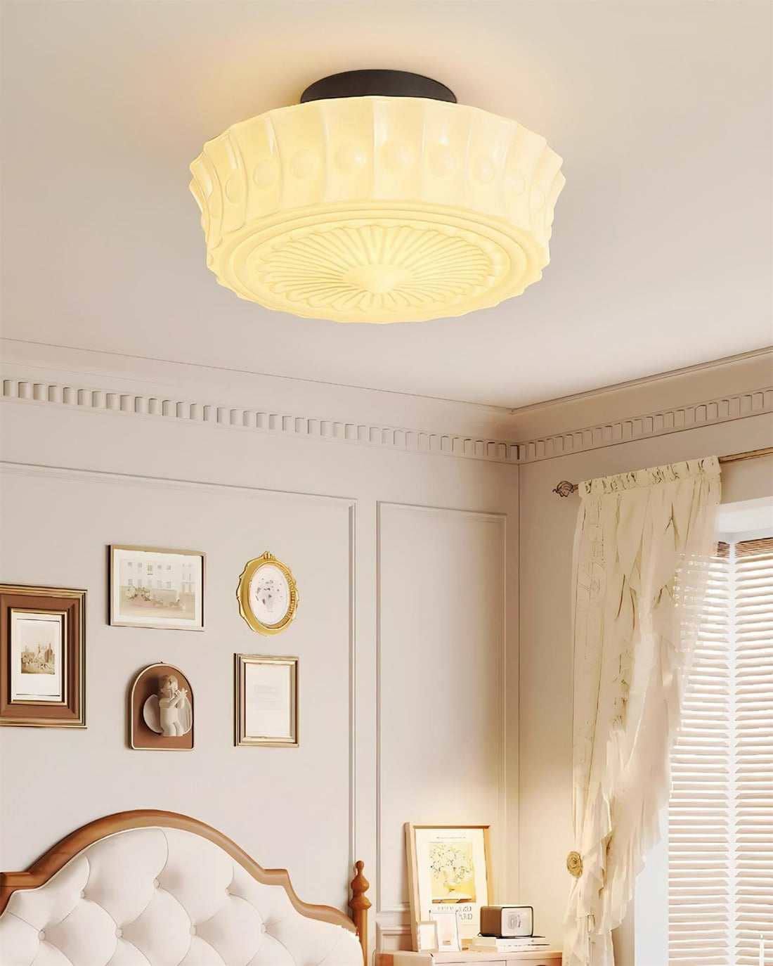 Palace Style Symmetrical Design Flush Mount Lighting