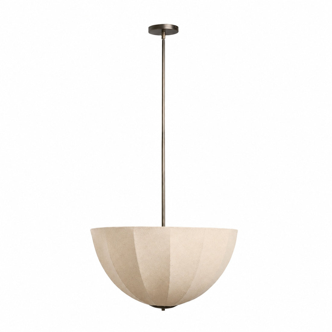 Lumarys Pendant / Flush Mount Lamp – Botanical-Inspired Linen Shade for Dining Area or Living Room