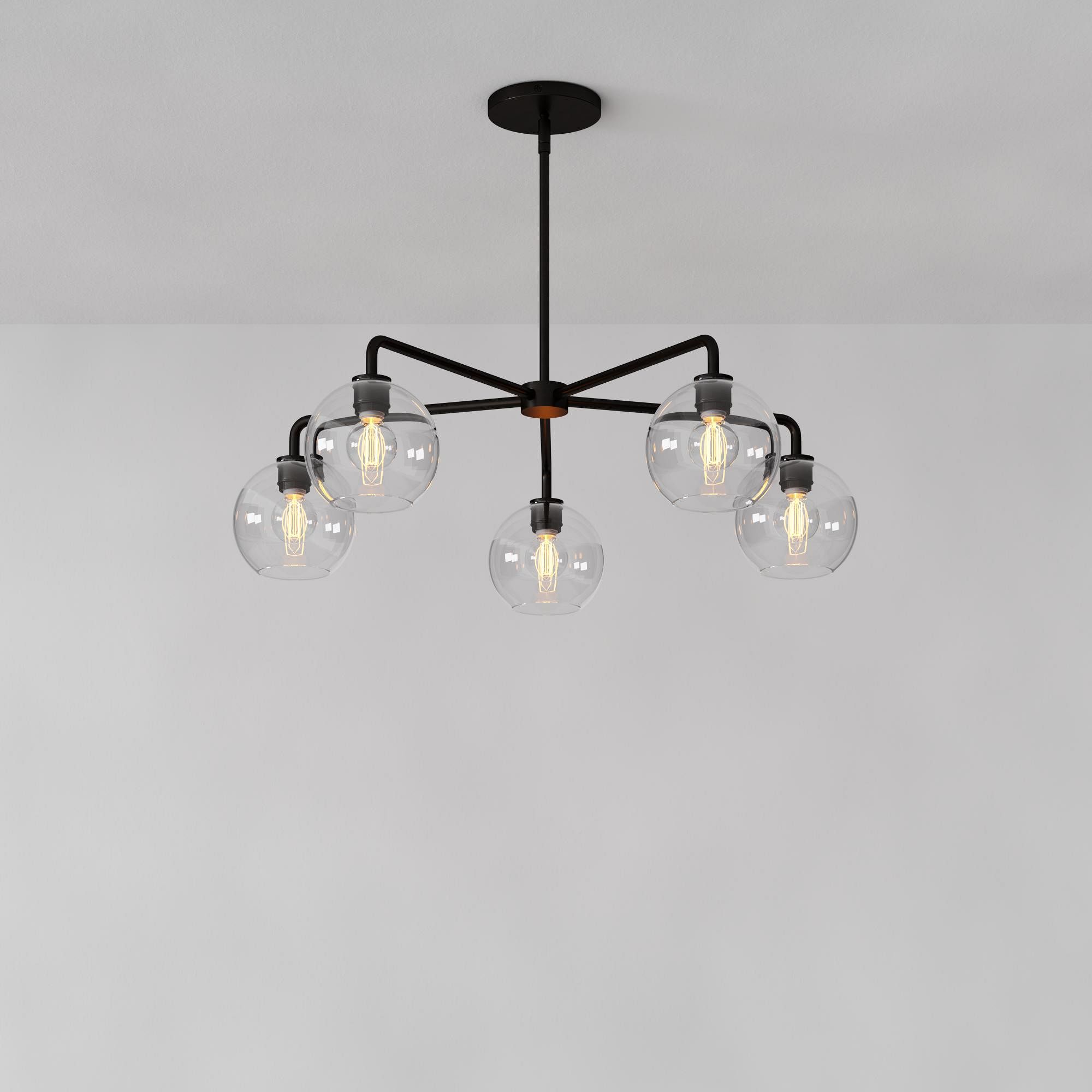 Selvion Contemporary Minimalist Chandelier – Soft Glow Porcelain Fixture for Dining & Hallway