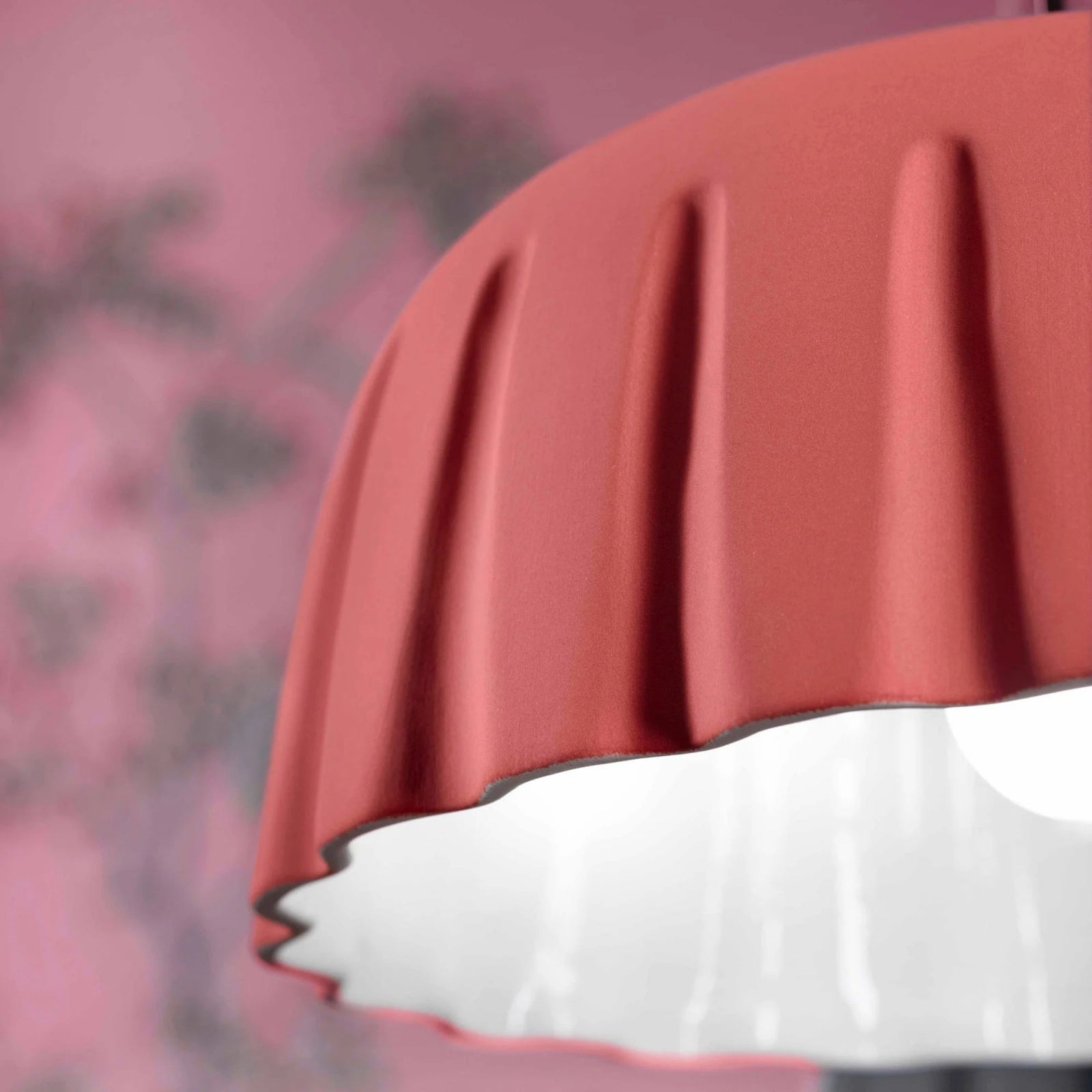 Elegant Ceramic Pudding Shape Ceiling Light Fixture