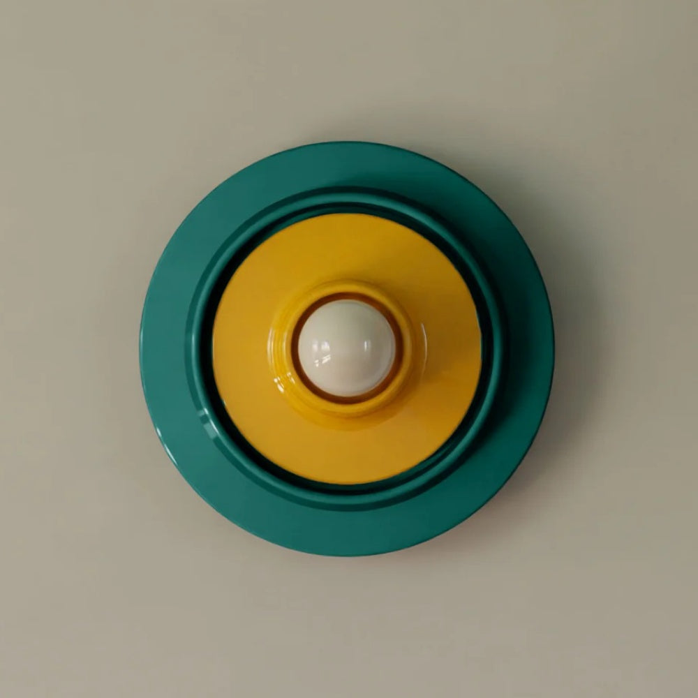 Architectural Ceramic Wall Light – Modern Concentric Form