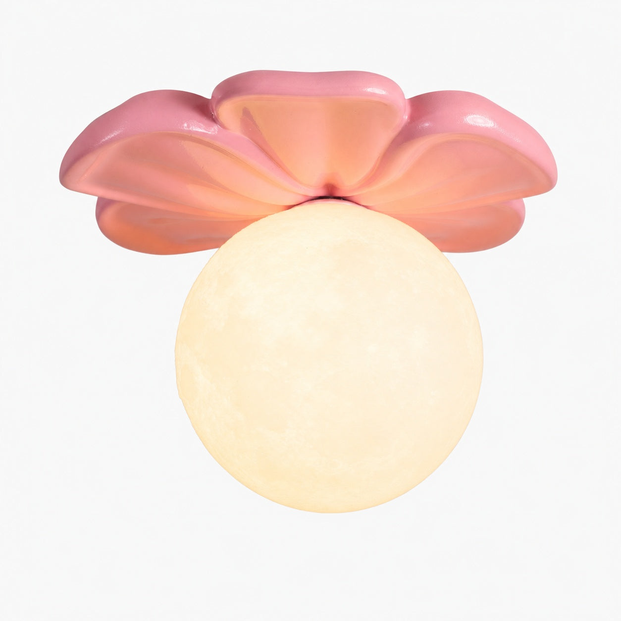 Cream Bloom Flower Ceiling Lamp