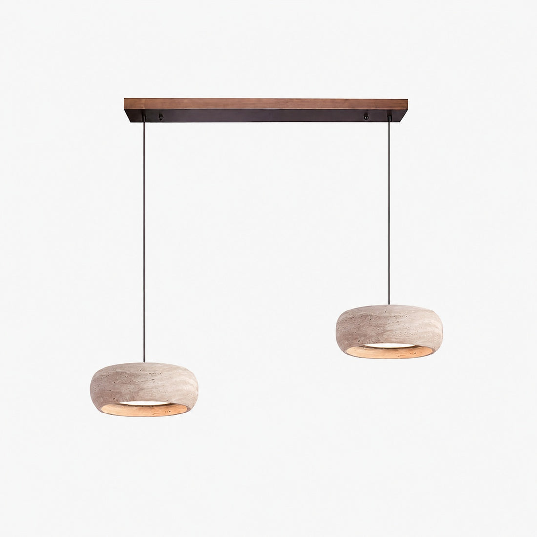 Travertine Drum Pendant Lamp
