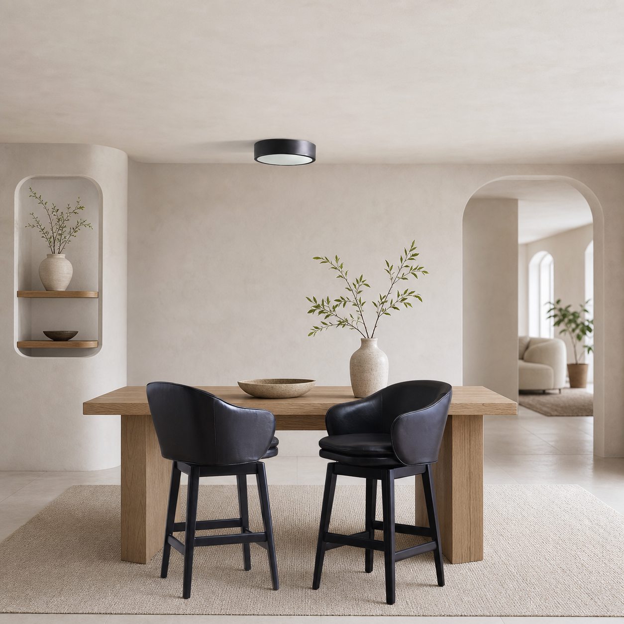Crelina Minimalist Flush Mount Lighting - Modern Ceiling Fixture for Any Room