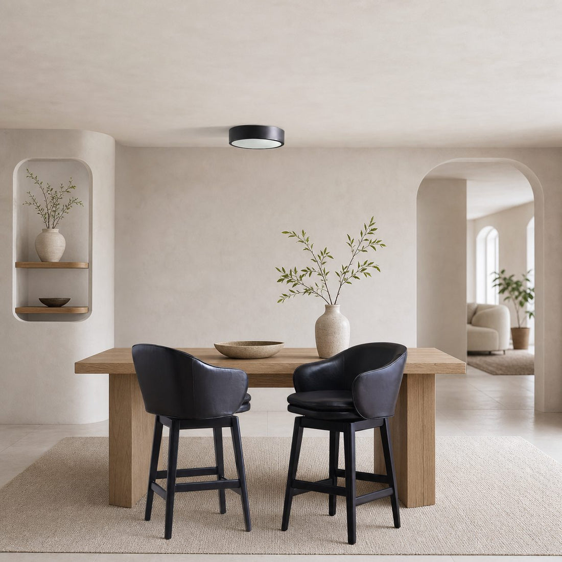 Crelina Minimalist Flush Mount Lighting - Modern Ceiling Fixture for Any Room