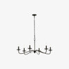 Reticula Open Iron Frame Chandelier - Indoor and Outdoor Hanging Light for Dining Room Living Room Entry