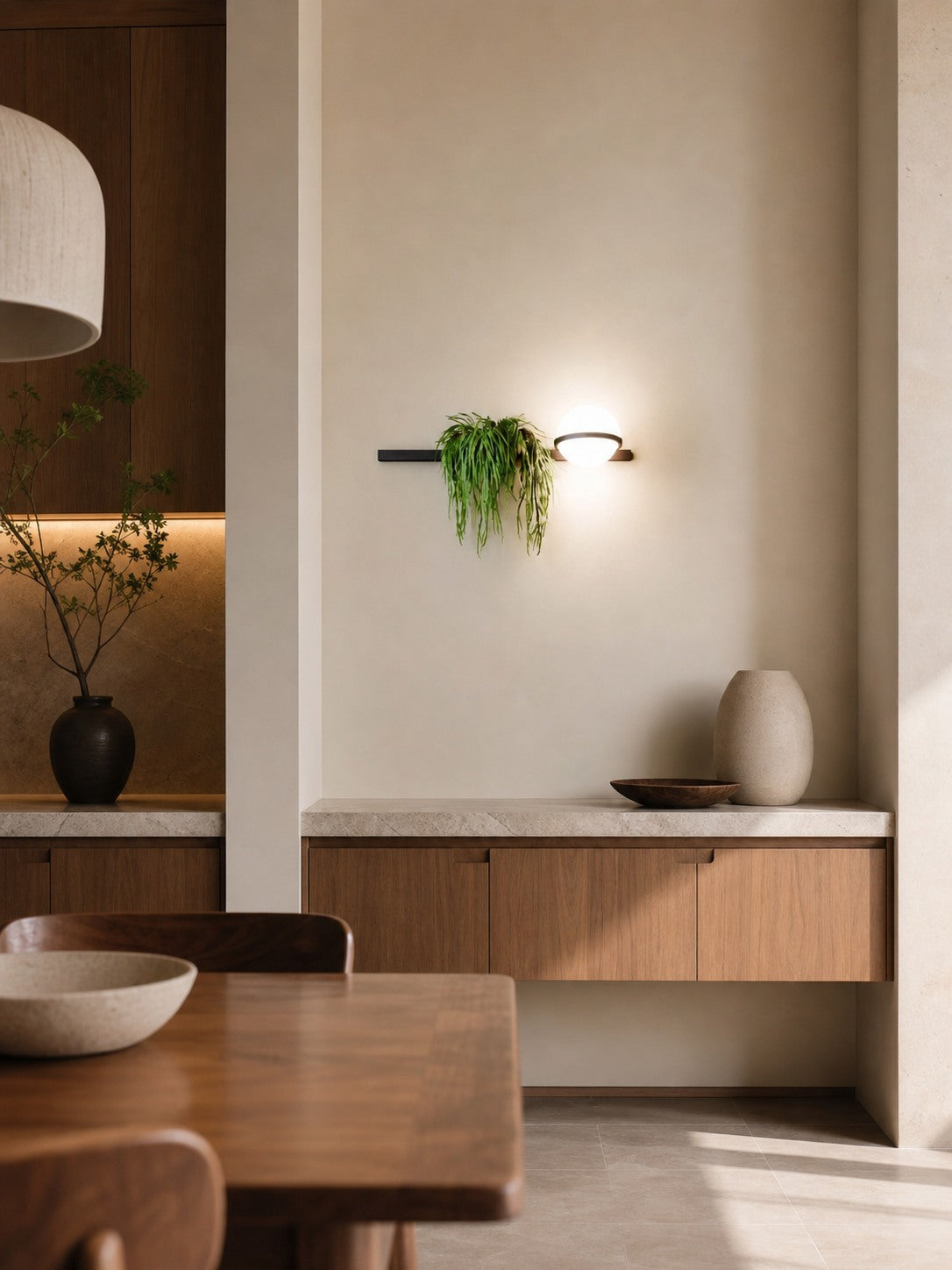Globe Shade Minimalist Wall Lamp for Indoor and Outdoor Spaces