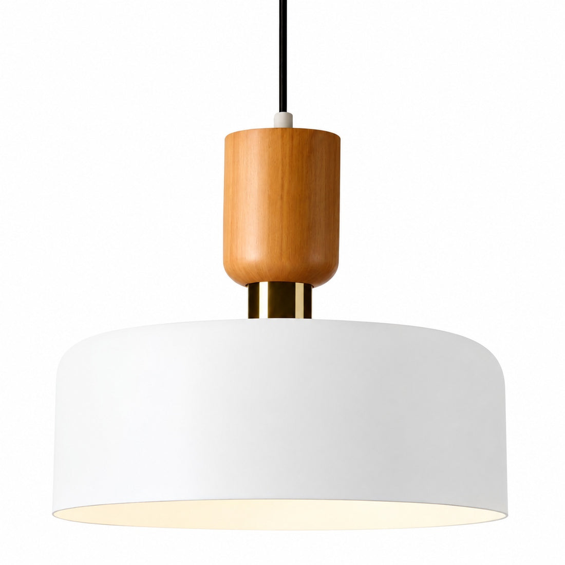 Orbulis Natural Wood Grain Circular Pendant – Modern Minimalist Light for Islands and Foyers