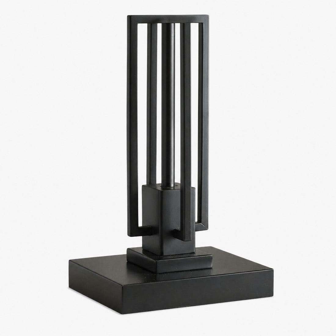 Culletto Stained-Glass Rectangular Table Lamp – Artisan Look for Bedrooms and Hallways