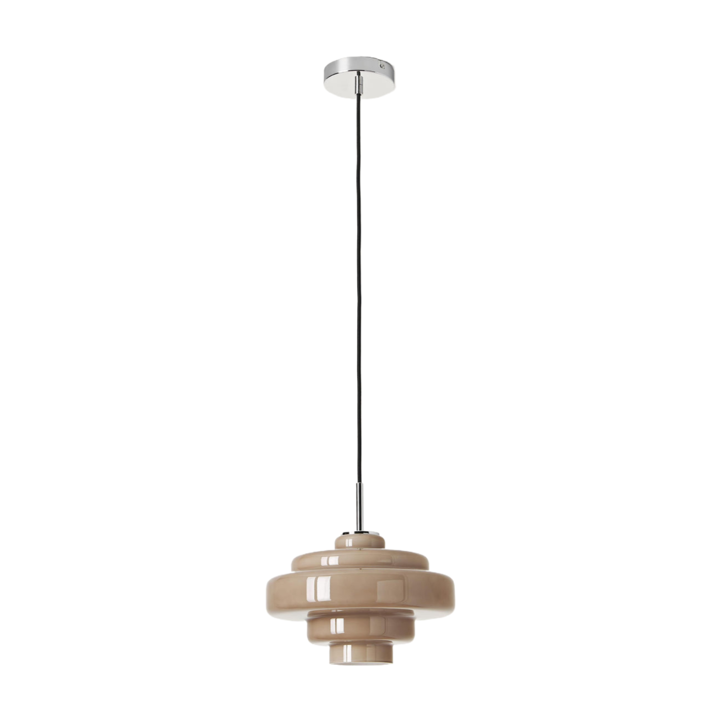 Koloro Elegant Retro Glass Pendant Light – Adjustable Length for Living Room & Hallway