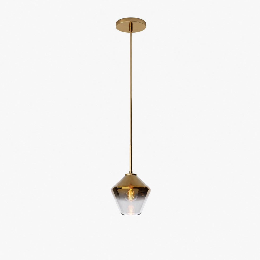 Merin Transparent Glass Sculpture Geometric Chandelier