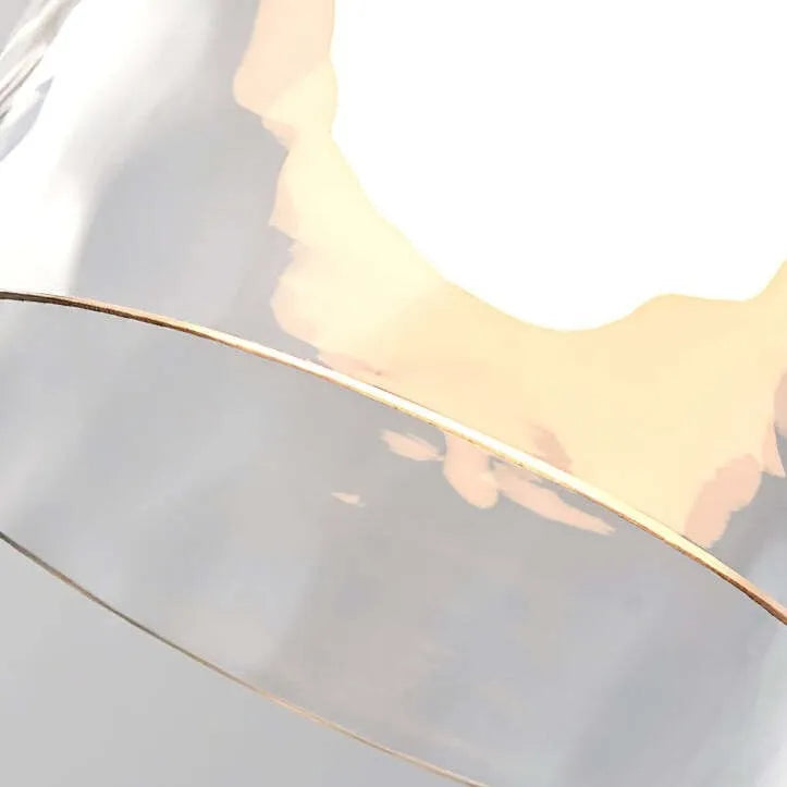 Gildon pendant gold rim and open-bottom shade
