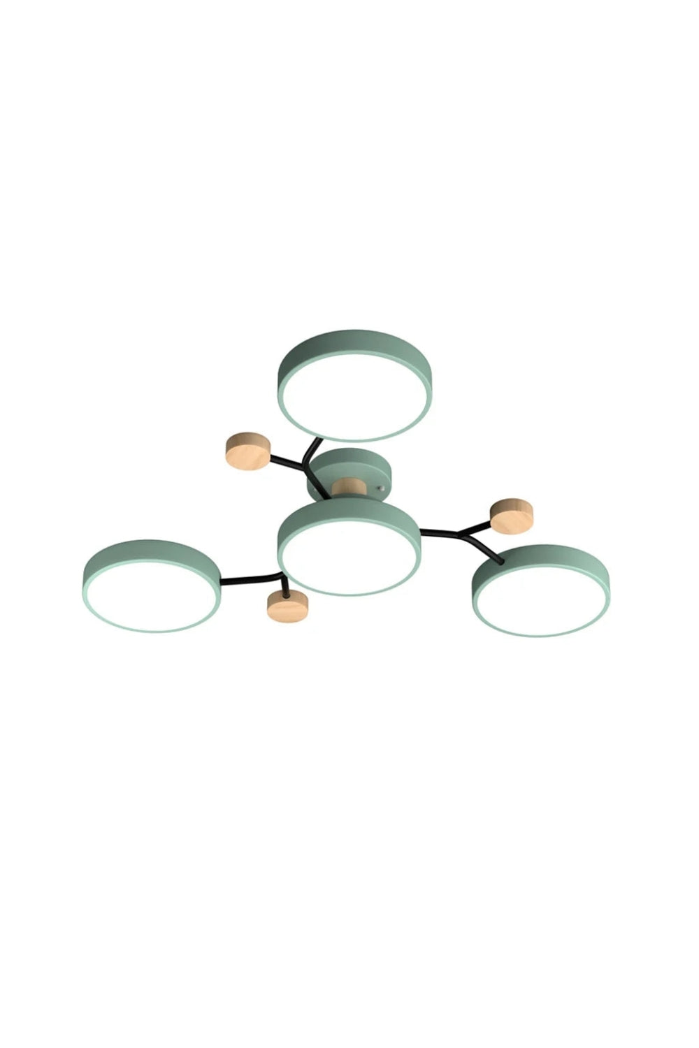 Multihead Disc Morandi Color Branch Ceiling Light