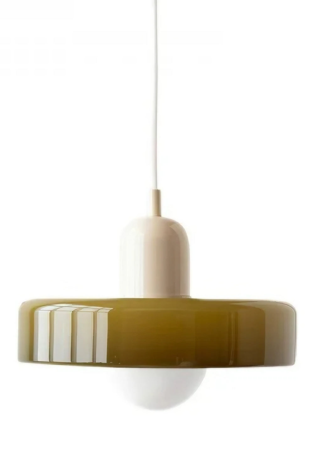 Morandi Modern Style Disc Glass Pendant Lamp