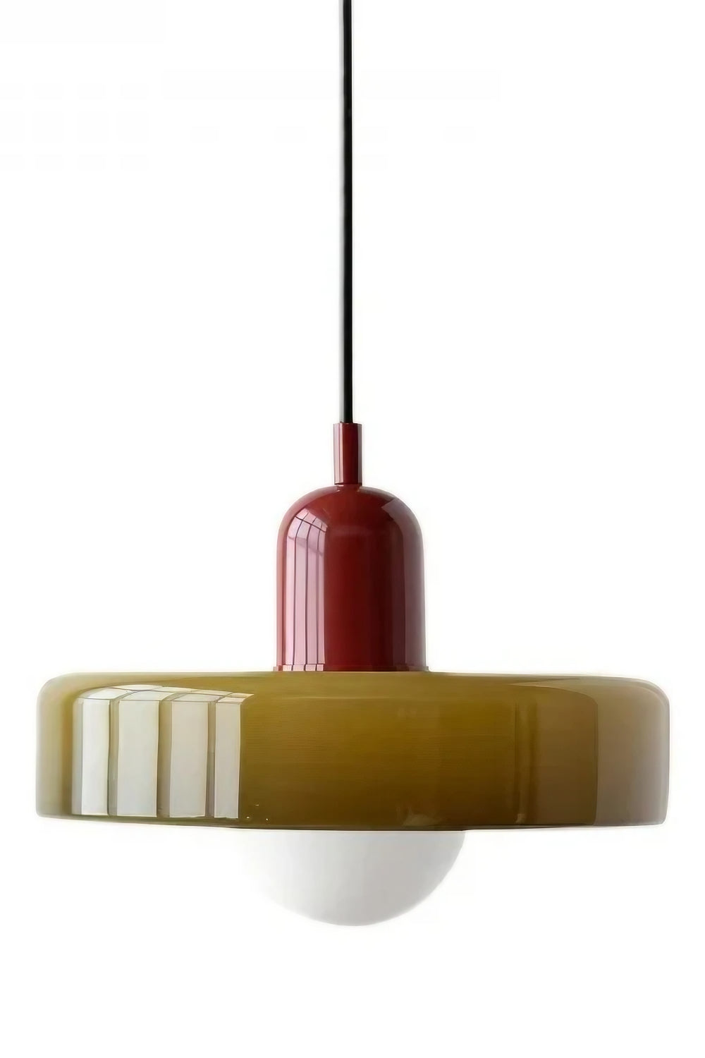 Morandi Modern Style Disc Glass Pendant Lamp