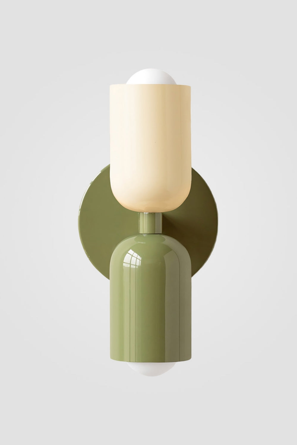 Double head macaroon color up and down wall sconce