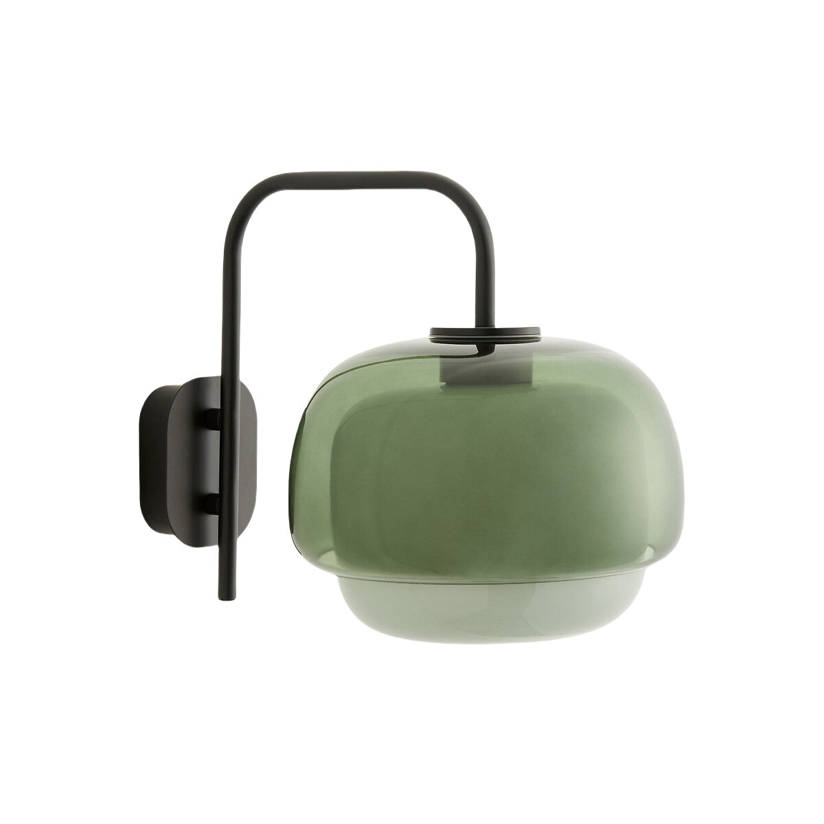 Stained Glass Bedside Wall Light – Double Dome Scandinavian Sconce