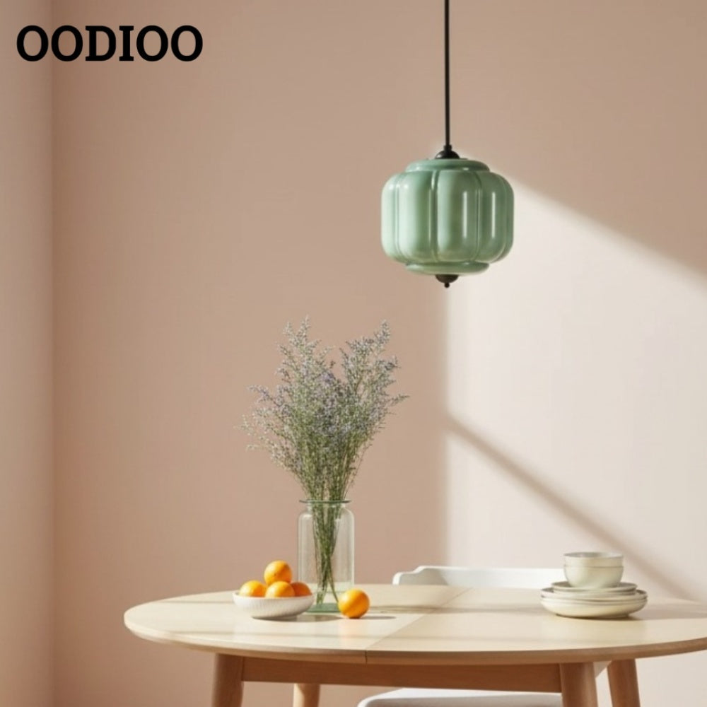 American Vintage Eloise Pendant Lamp With Glass Shade