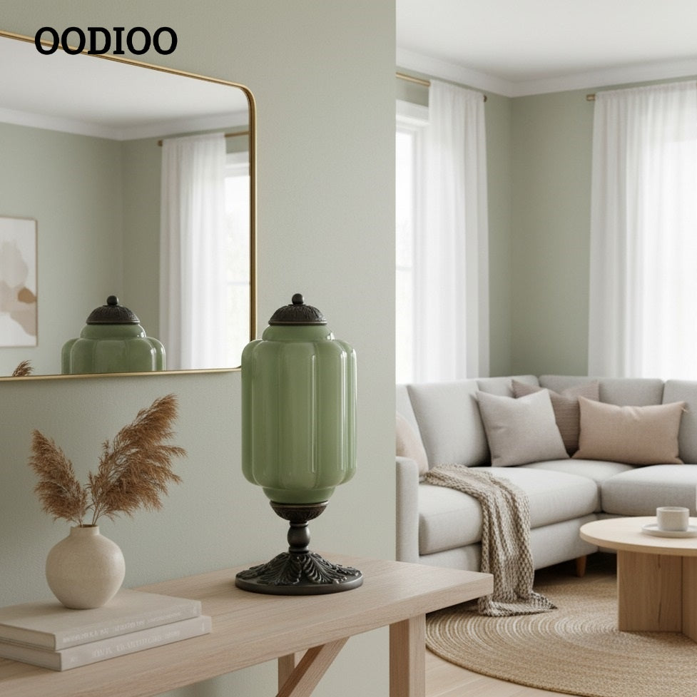 Eloise Vintage Glass Pumpkin Table Lamp