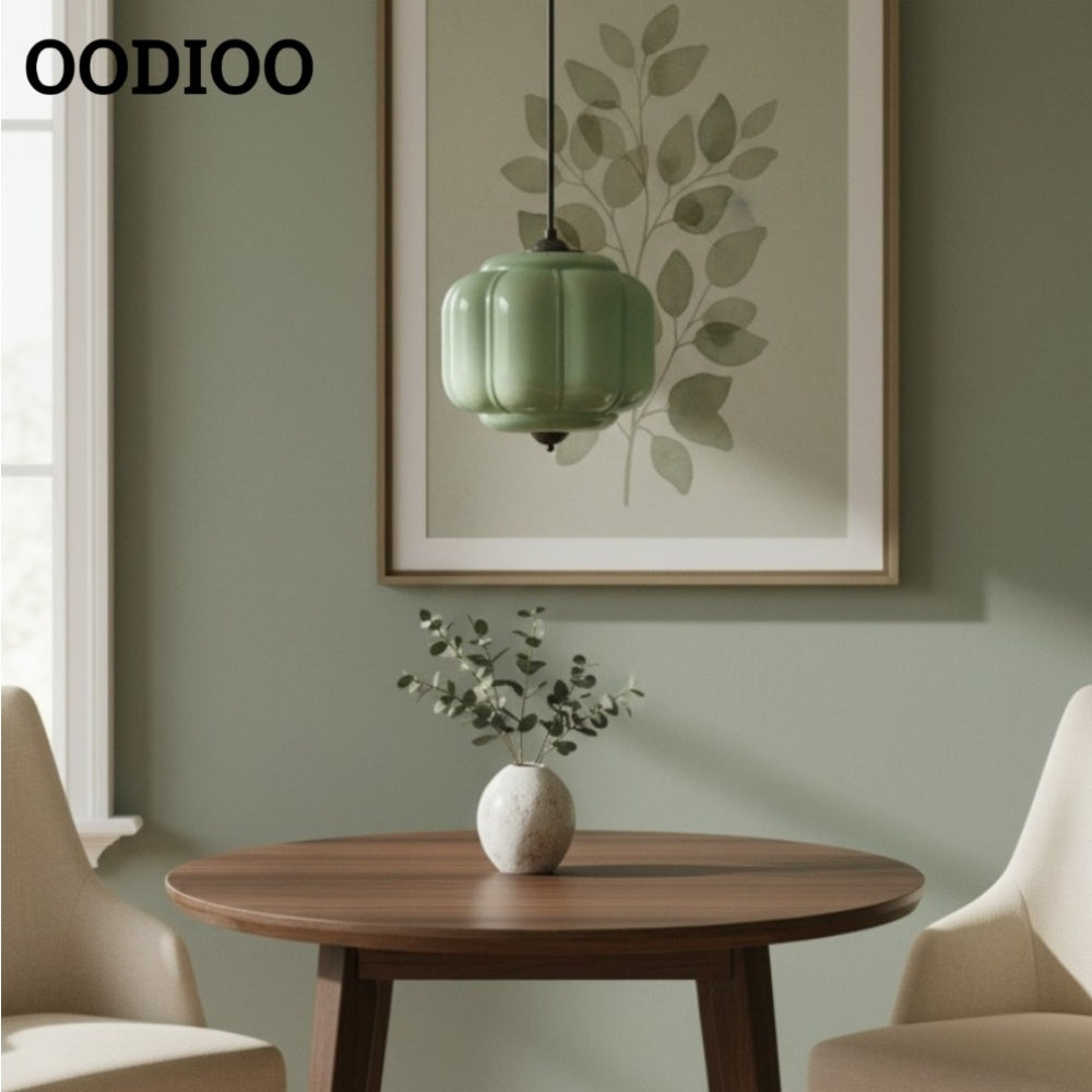 American Vintage Eloise Pendant Lamp With Glass Shade