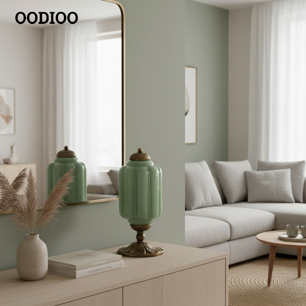 Eloise Vintage Glass Pumpkin Table Lamp