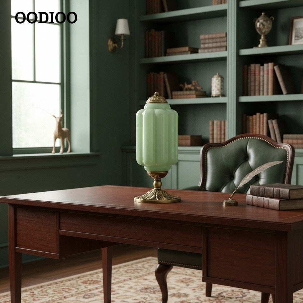 Eloise Vintage Glass Pumpkin Table Lamp