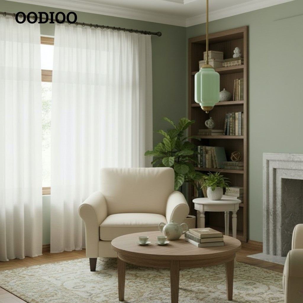 Eloise Simple Glass Irregular Lantern Pendant Lamp