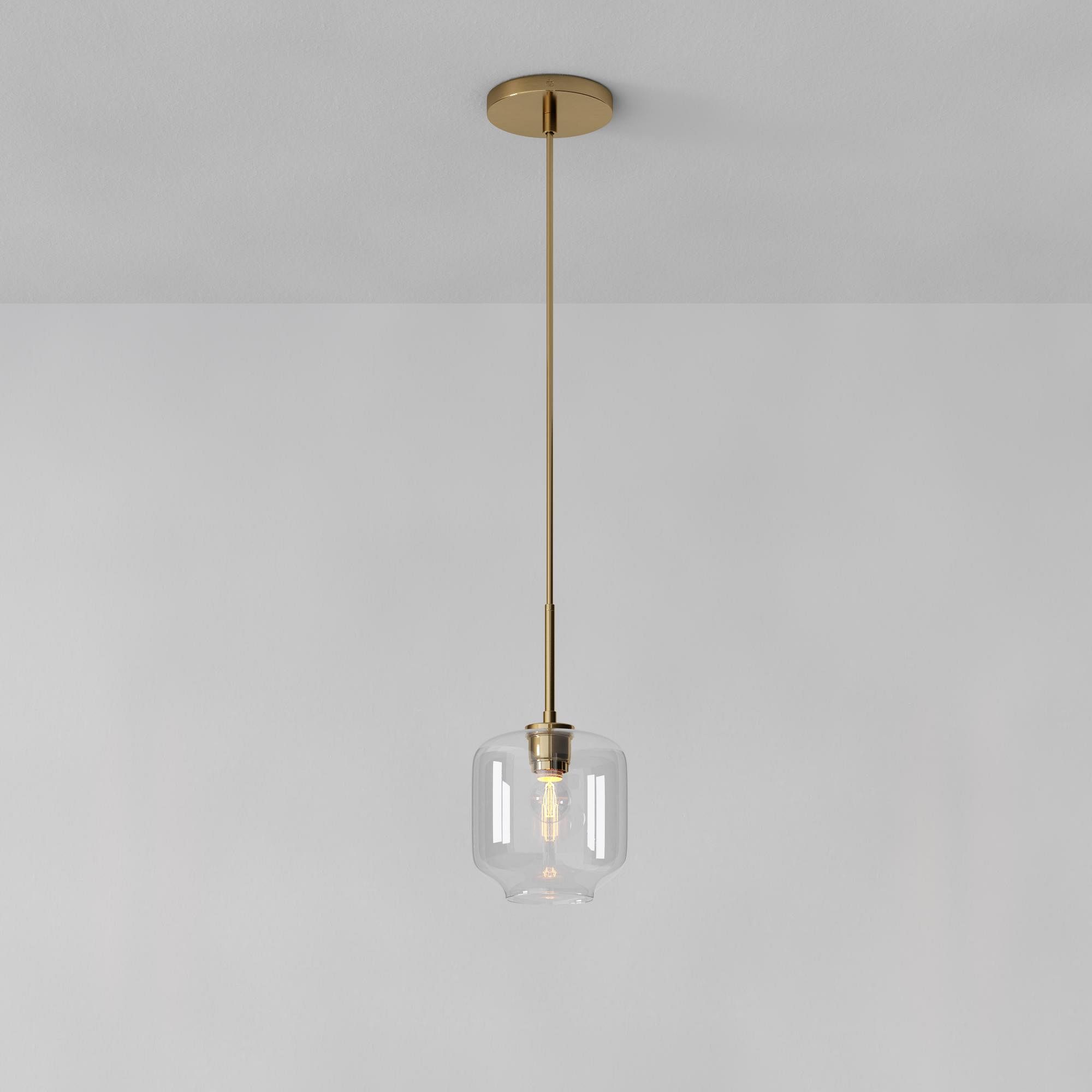 Lumivelle Pebble Pendant Light - Adjustable Glass Shade - Modern Lighting