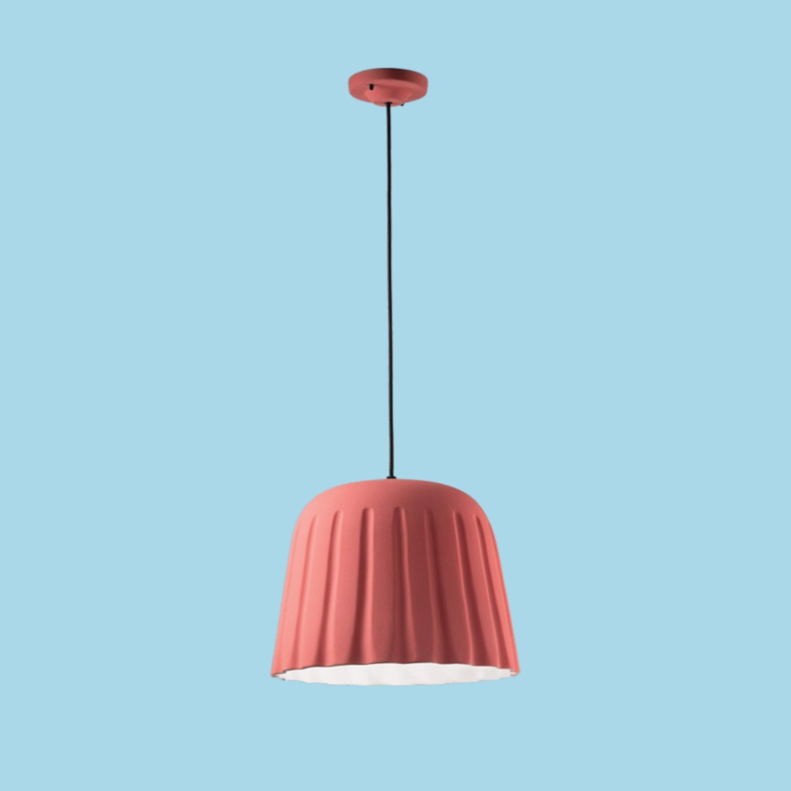 Contemporary Pudding Inspired Design Ceramic Pendant Lamp