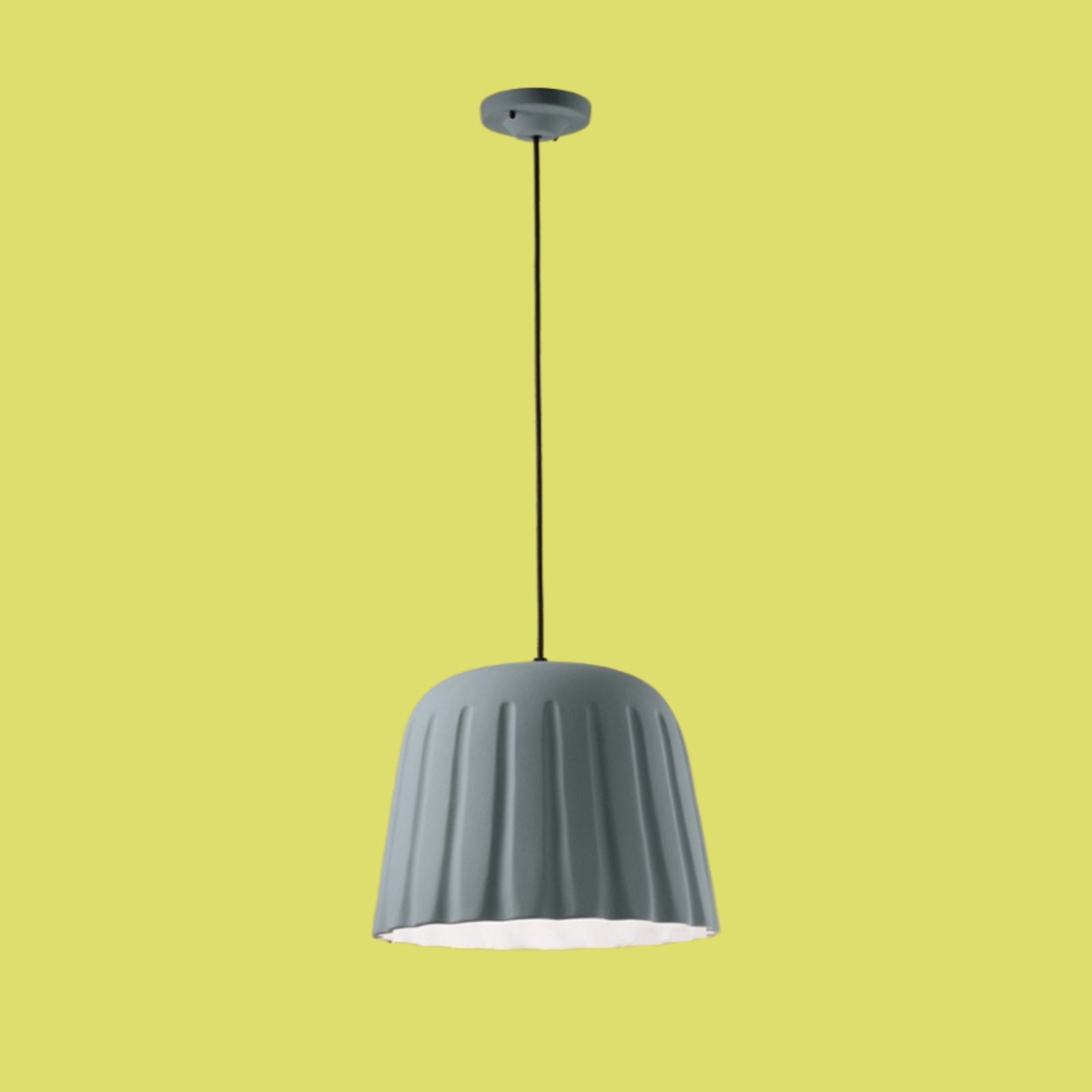 Contemporary Pudding Inspired Design Ceramic Pendant Lamp