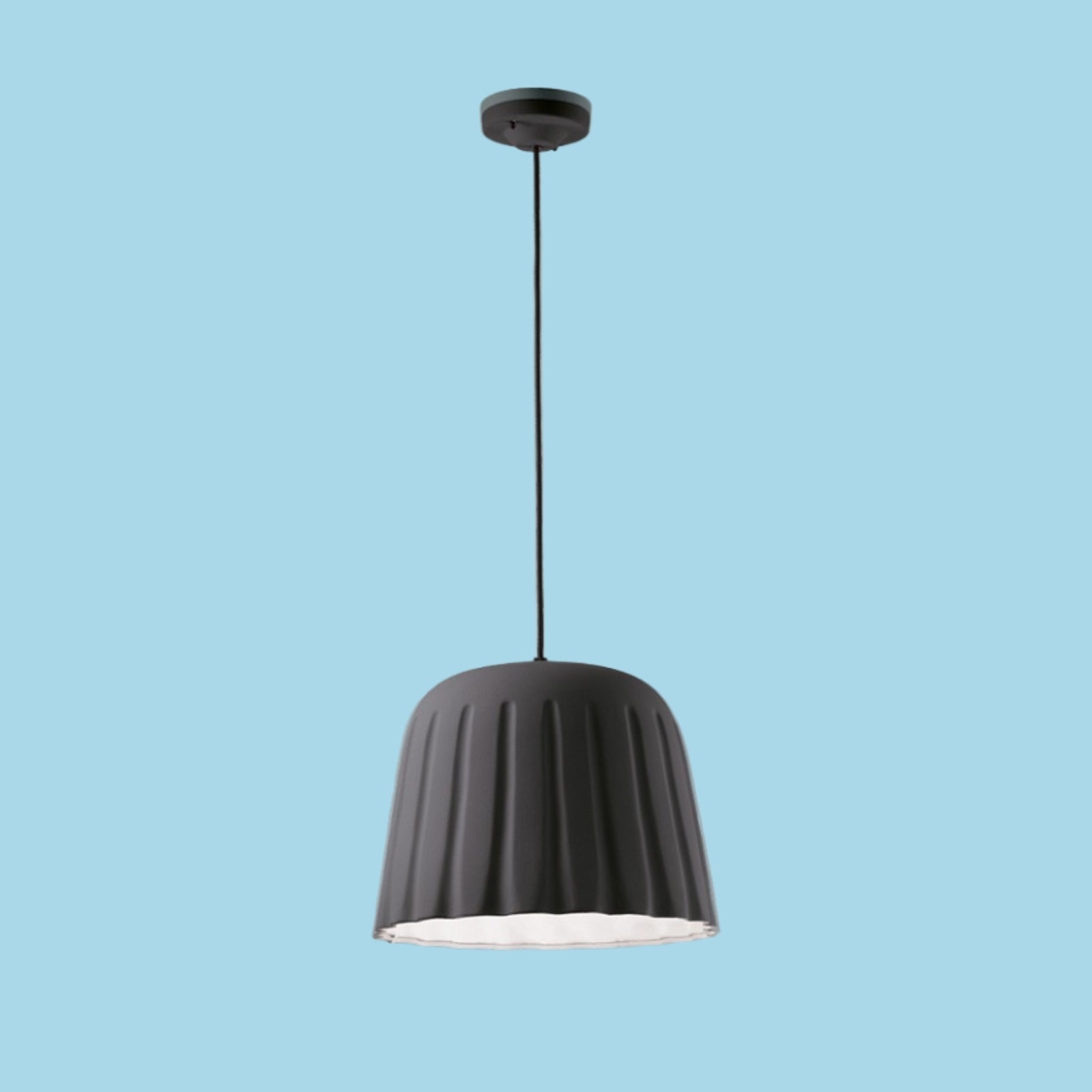 Contemporary Pudding Inspired Design Ceramic Pendant Lamp