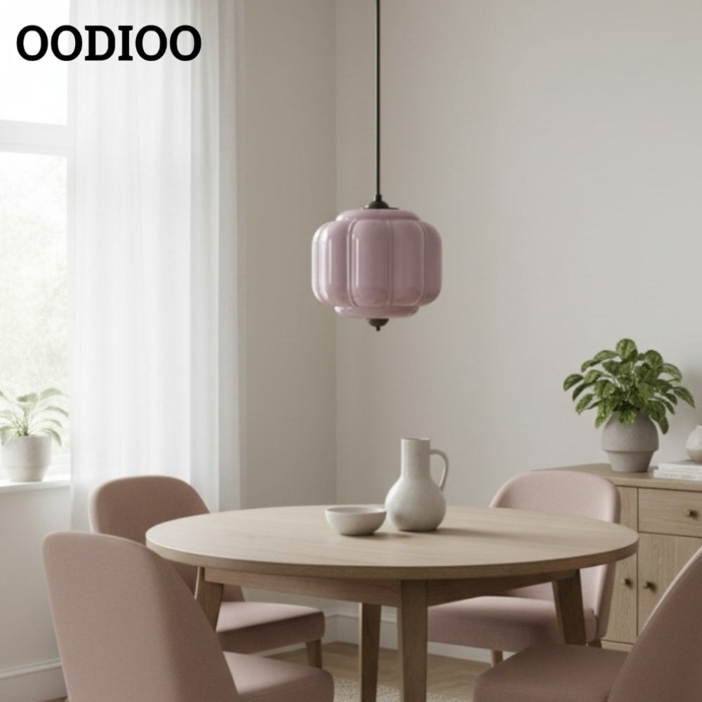 American Vintage Eloise Pendant Lamp With Glass Shade