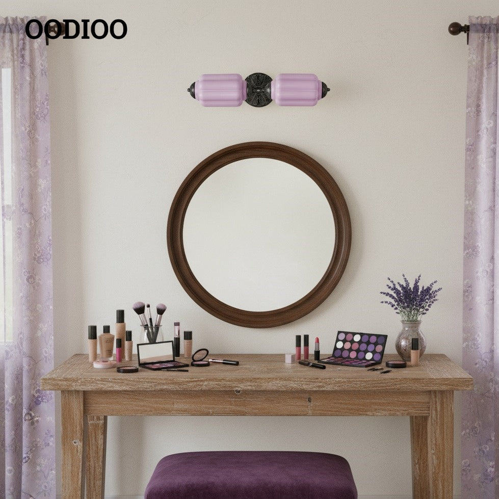 Eloise Pumkin Glass Vanity Sconce