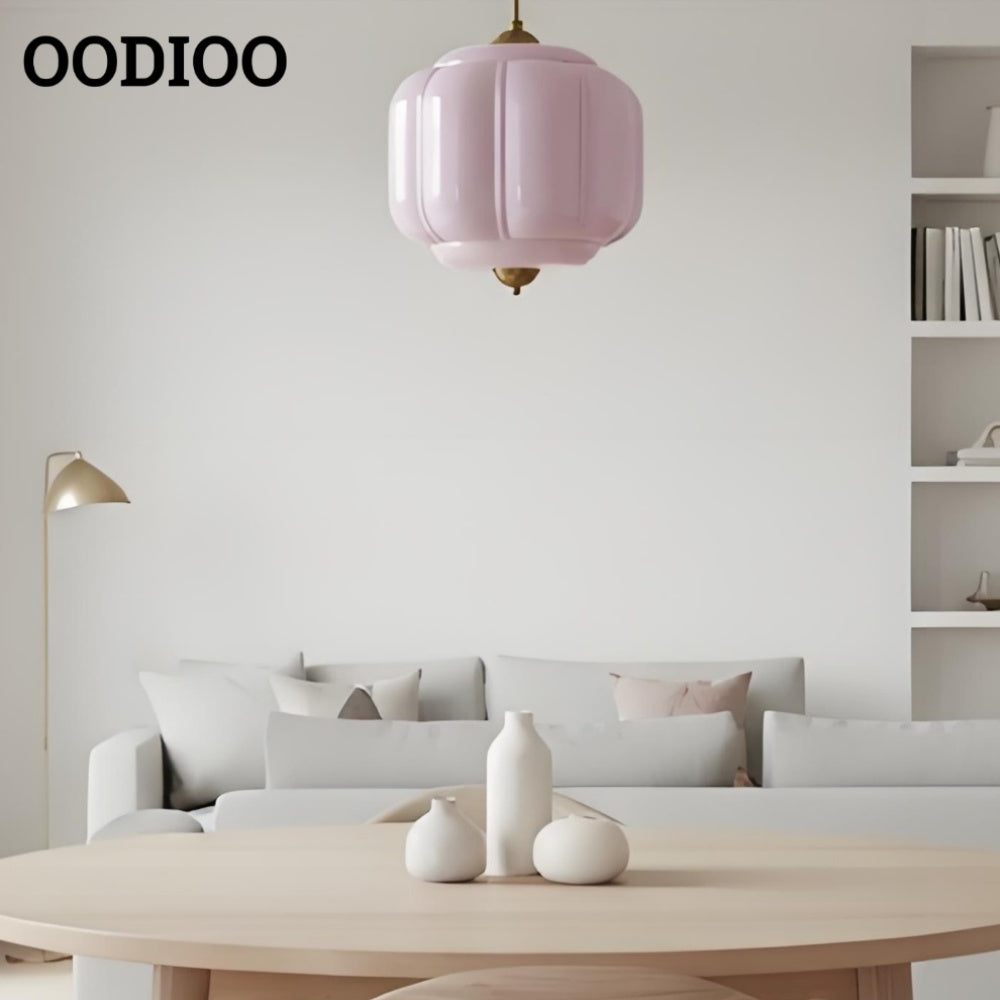 American Vintage Eloise Pendant Lamp With Glass Shade