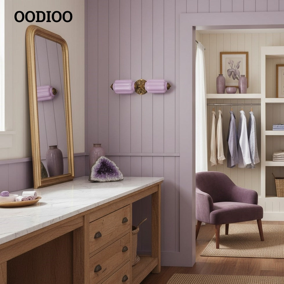 Eloise Pumkin Glass Vanity Sconce