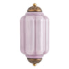 Vintage Eloise Glass Wall Sconce – Antique Brass Flush Bedside Light
