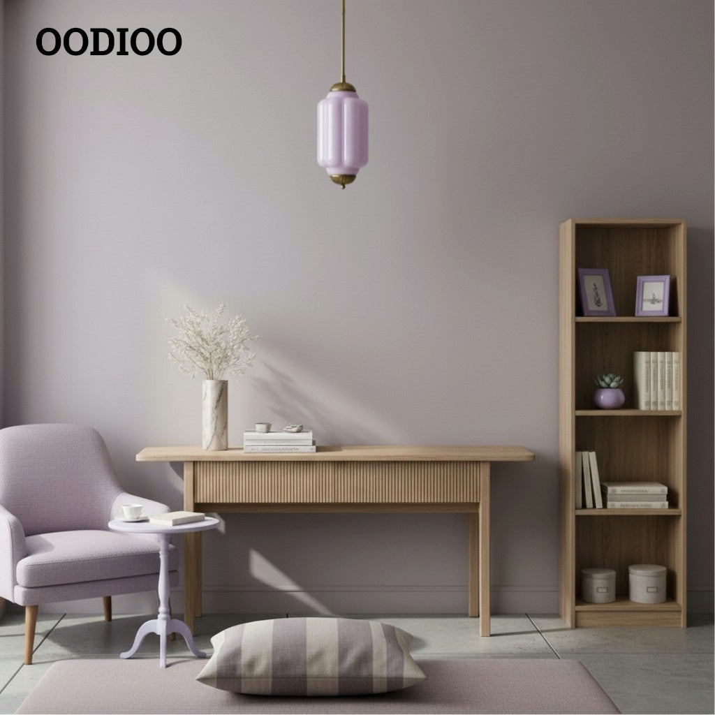 Eloise Simple Glass Irregular Lantern Pendant Lamp