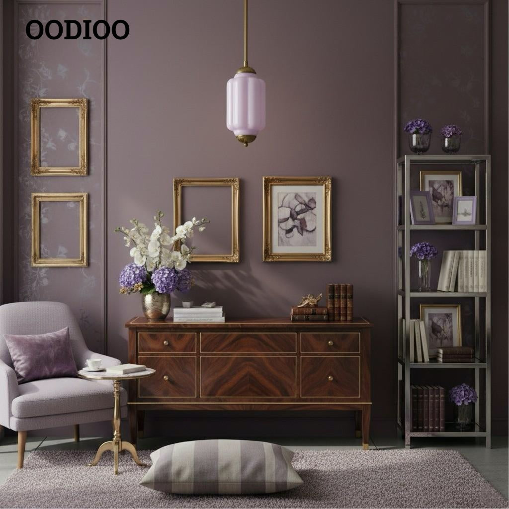 Eloise Simple Glass Irregular Lantern Pendant Lamp