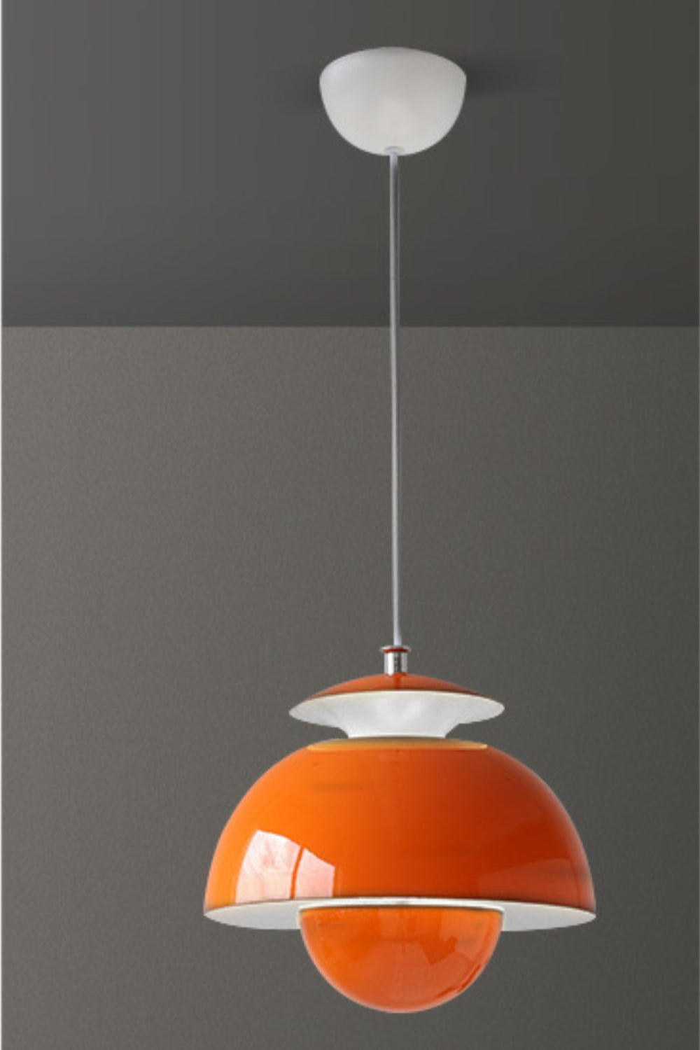 Nordic Metal Macaroon Flower Bud Shade LED Top Openable Pendant Light