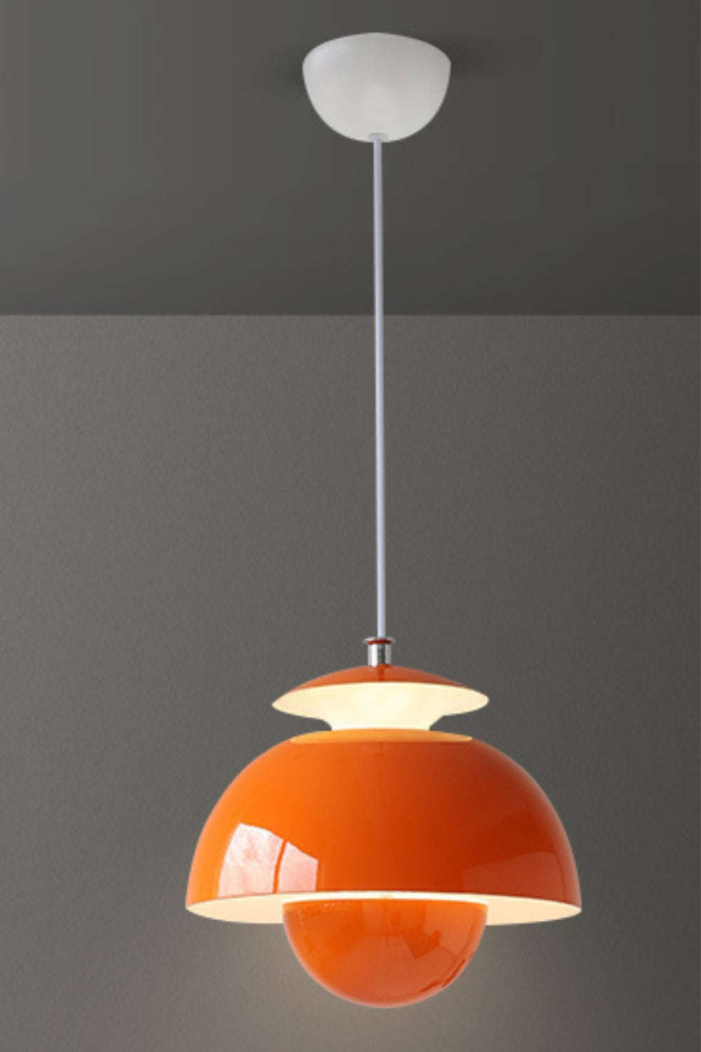 Nordic Metal Macaroon Flower Bud Shade LED Top Openable Pendant Light