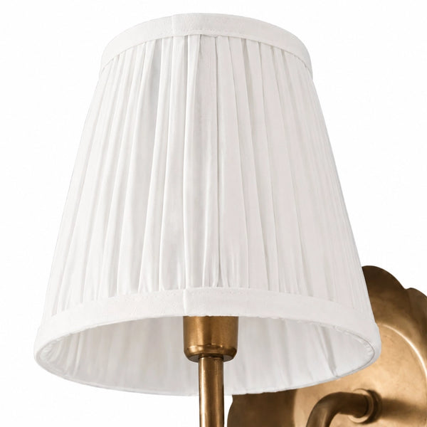 Luvora pleated cotton shade detail