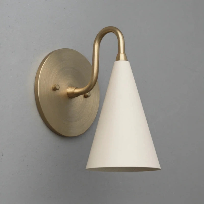Retro Wall Sconce – Raw Brass, Antique Brass & Black Finish