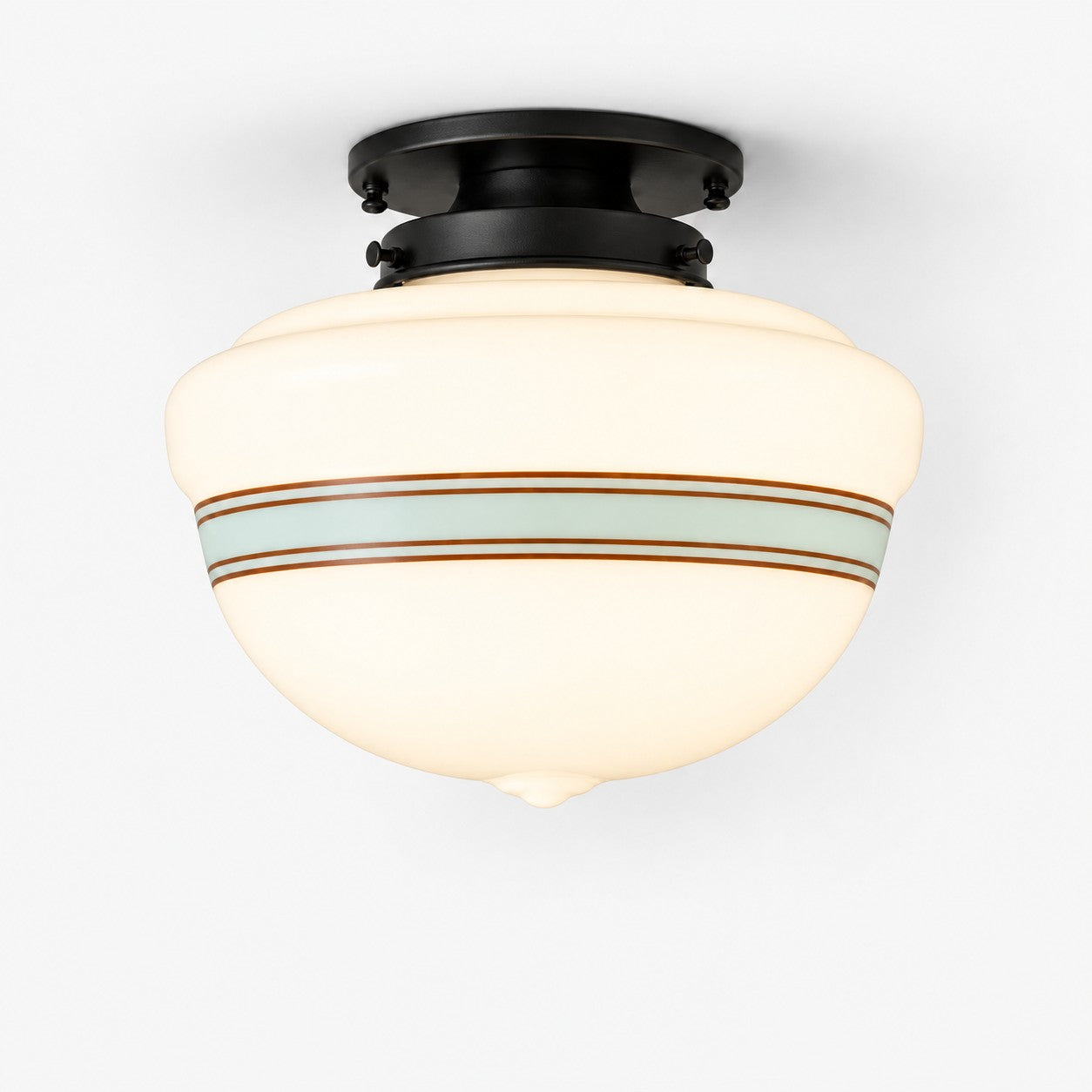 Opelina black schoolhouse ceiling light