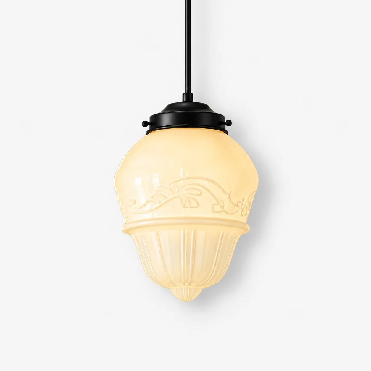 Opelina milk glass pendant, Model B