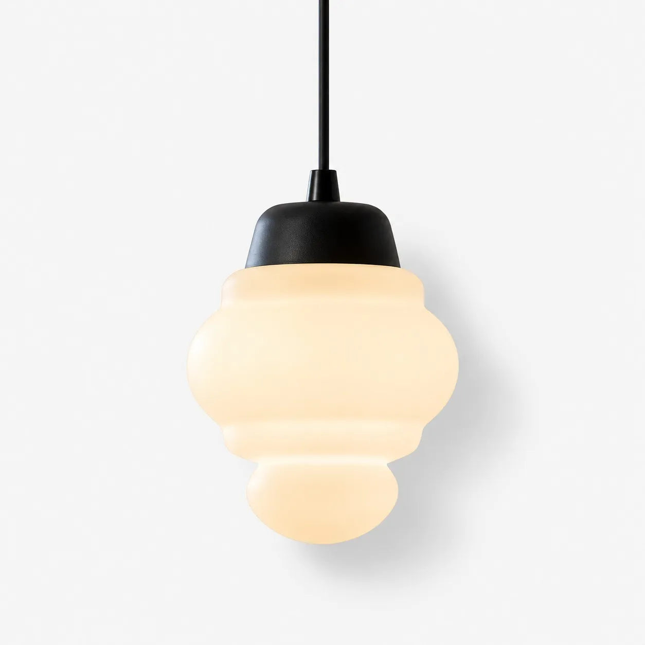 Opelina milk glass pendant, Model C
