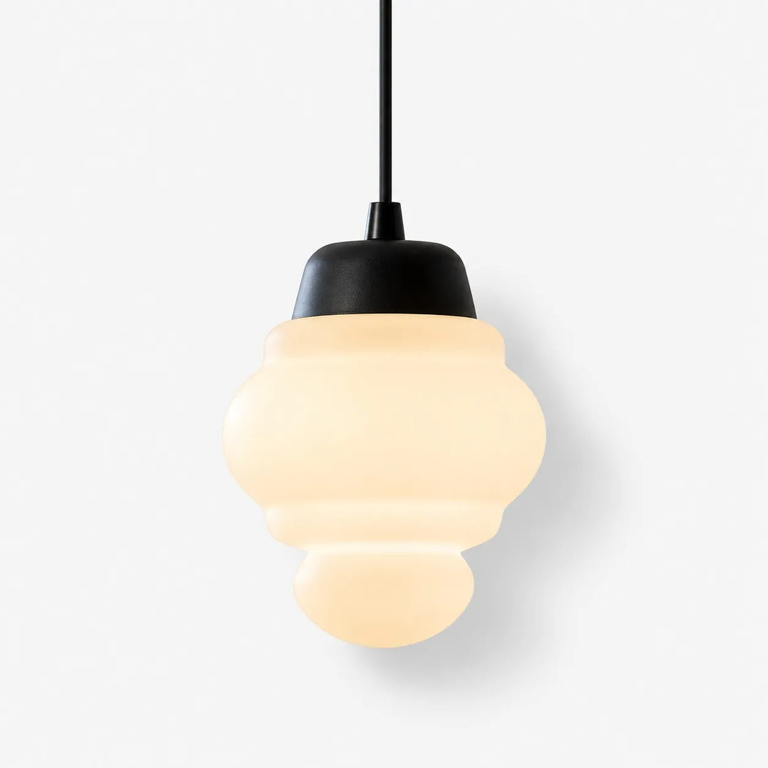 Opelina milk glass pendant, Model C