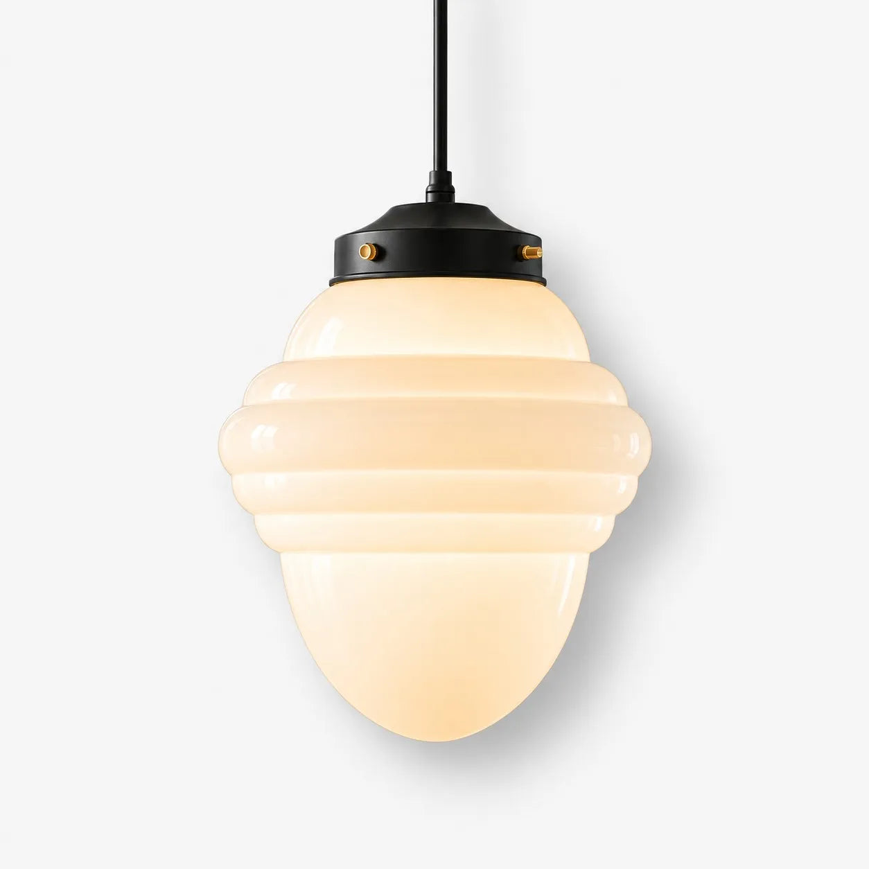 Opelina milk glass pendant, Model G