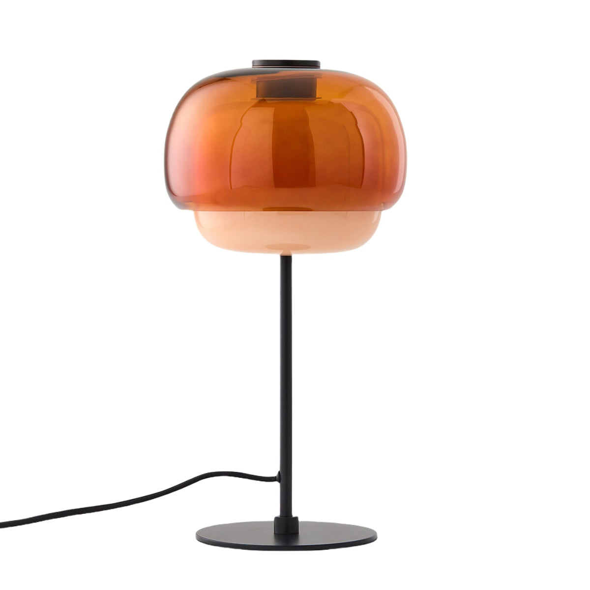 Nordic Mushroom Glass Table Lamp – Stained Glass Bedside Light