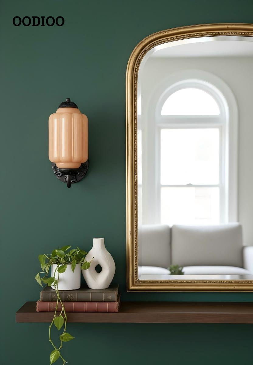 Vintage Milk Glass Sconce - Bedside Cream Eloise Wall Sconce